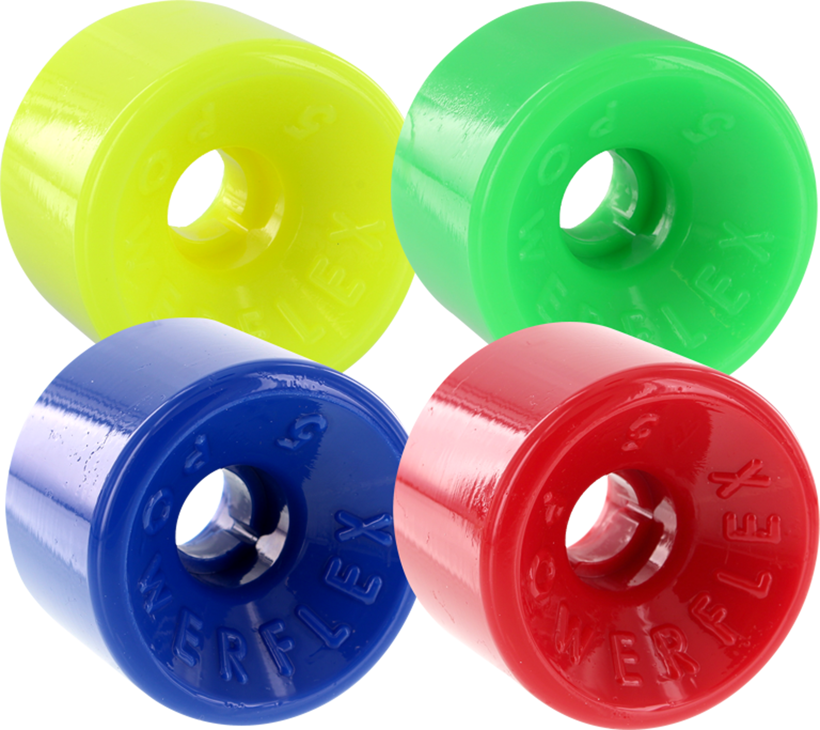 Powerflex 5 88A 63mm 4-Pack ASST 01 Yellow, Green, Blue, Red