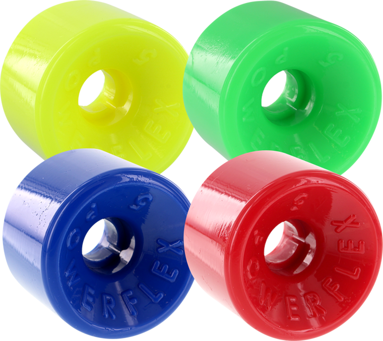 Powerflex 5 88A 63mm 4-Pack ASST 01 Yellow, Green, Blue, Red