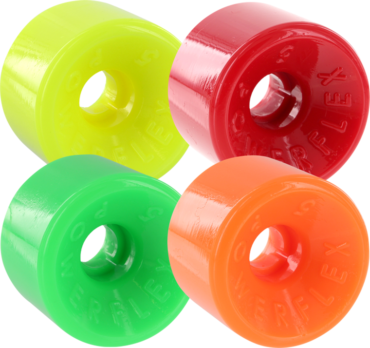 Powerflex 5 88A 63mm 4-Pack ASST 04 Yellow, Red, Green, Orange