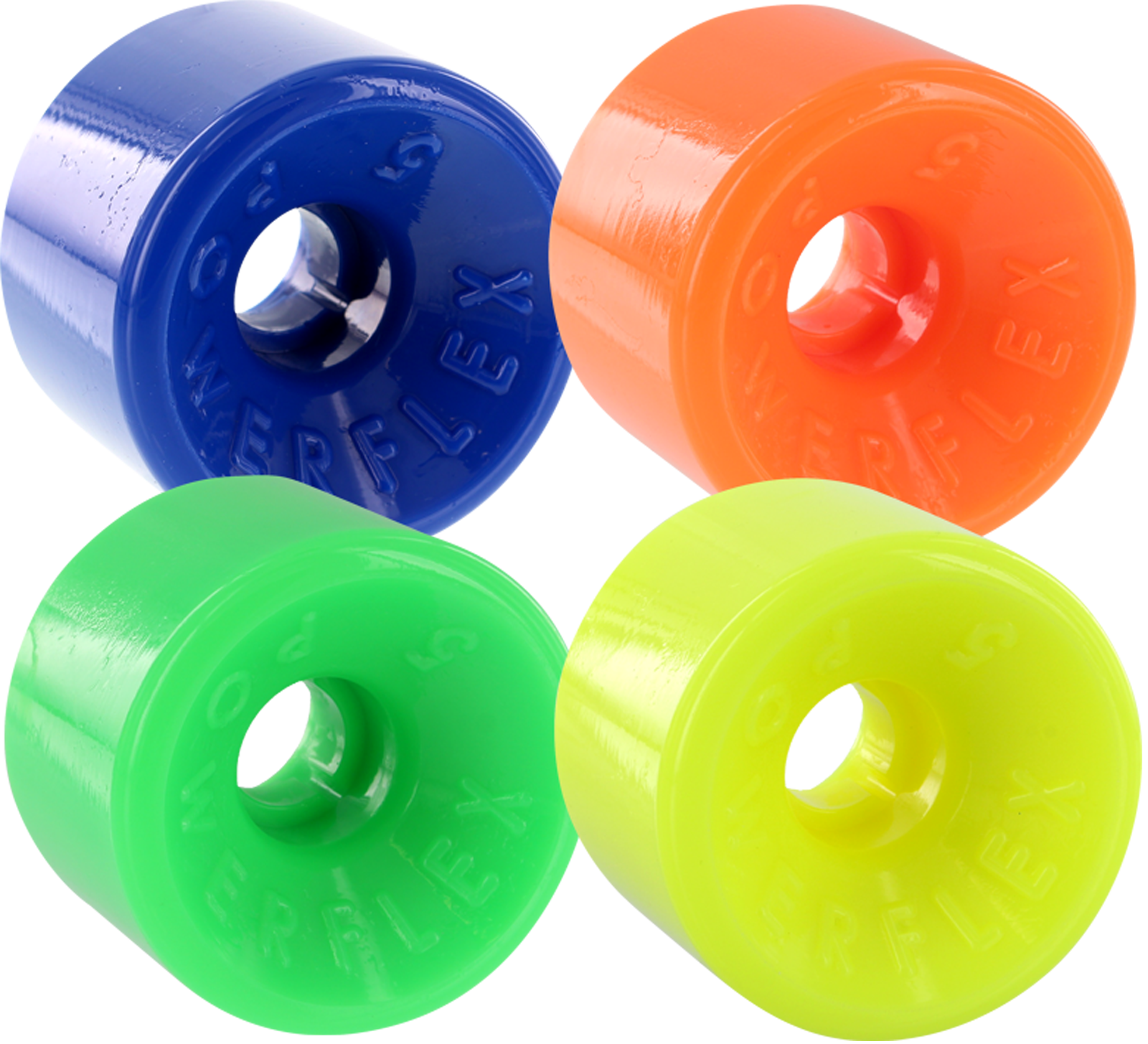 Powerflex 5 88A 63mm 4-Pack ASST 02 Blue, Orange, Green, Yellow