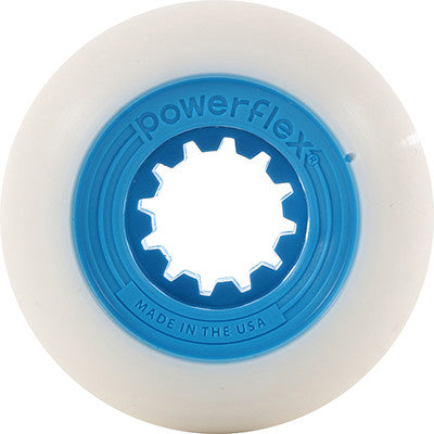 52mm Gumball Blue Core, White Wheel 83B