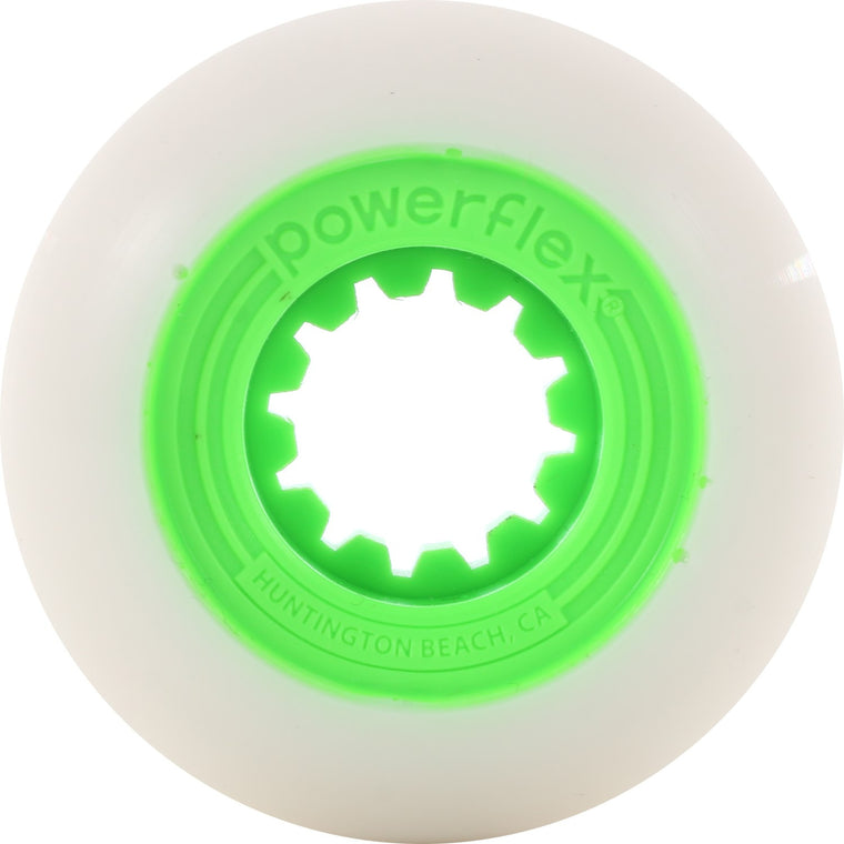 56mm Gumball Lime Core, White Wheel 83B