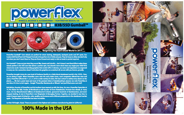 Powerflex Releases the New Gumball Core Street/Park/Pool Wheels