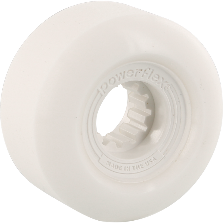 58mm Gumball White Core, White Wheel 83B