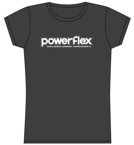 Womens Powerflex OG Logo SS T-shirt LG-Charcoal