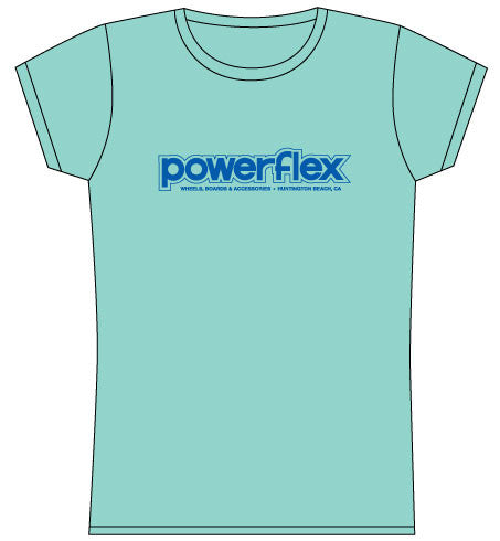 Womens Powerflex OG Logo SS T-shirt LG-Mint