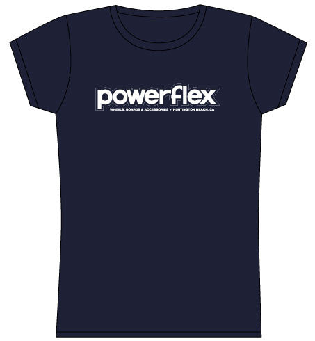 Womens Powerflex OG Logo SS T-shirt LG-Navy
