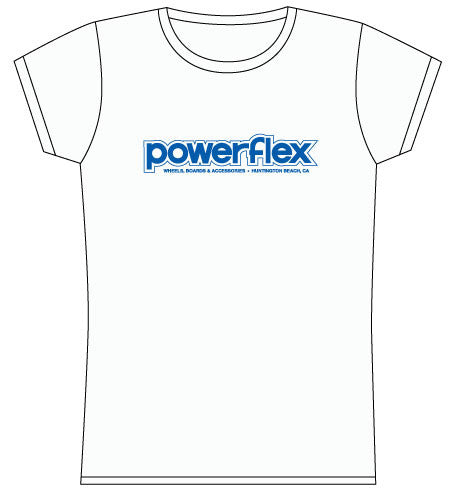 Womens Powerflex OG Logo SS T-shirt LG-White